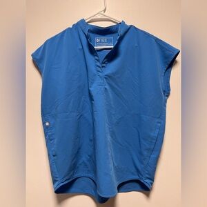 Figs Rafaela Oversized Scrub Top in Blue